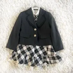 キスキス フォーマル スーツセット 入園 入学 チェック