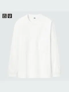 【Uniqlo U】ユニクロユー クルーネックTロンT ホワイト Lサイズ 長袖
