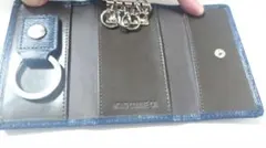 MONO COMME CA キーケース ネイビー 4連のサムネイル
