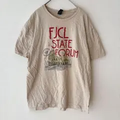 GILDAN ギルダン Tシャツ ロゴTシャツ 半袖 Uネック M ベージュのサムネイル