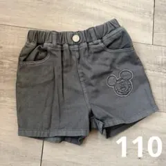 しまむら　リトシー　デニムショートパンツ　110 ミッキー