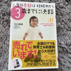 人生の基盤は妊娠中から3歳までに決まる : 人生でいちばん大切な3歳までの育て方
