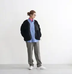 ノースフェイスパープルレーベル　ウールボアフリース　カーディガン　S