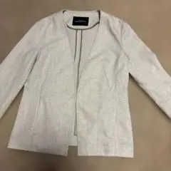 green label relaxing 春夏ノーカラージャケットトリアセテート