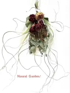 【秋も物価高　癒し価格でご案内】　薔薇とユーカリ　ドライスワッグ♪