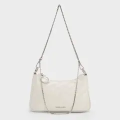 CHARLES & KEITH クリンクルエフェクトチェーンストラップ バッグ