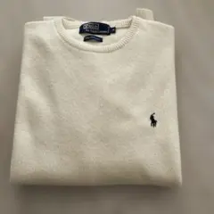 Polo by Ralph Lauren ラムウールアイボリー セーター M
