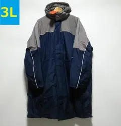 新品 ナイキ ★メンズ3L 刺繍ロゴ ベンチコート パデッドコート ダウンコート