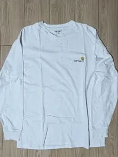 Carhartt ホワイト 長袖Tシャツ Mサイズ