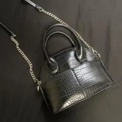 ZARA クロコ　ショルダーバッグ