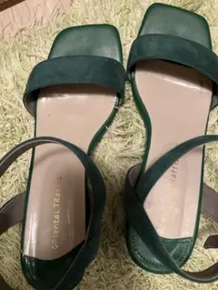 Oriental Traffic グリーン サンダル