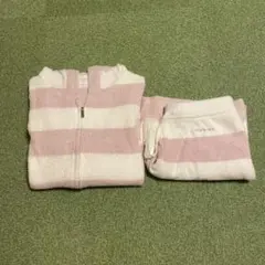 ジェラート・ピケ スムーズィーメランジ2ボーダーパーカ&ショートパンツSET