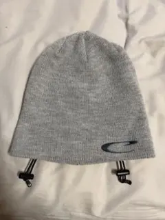CPGグレー ニット帽 ドローストリング付き