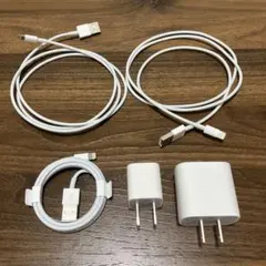 Apple純正 Lightningケーブル3本とUSB充電器セット