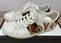GUCCI グッチ エース シェリーライン LOVED スニーカー 白のサムネイル