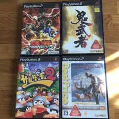 PS2ソフト 鉄拳7 鬼武者 サルゲッチュ2 ゴッド・オブ・ウォー