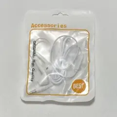 有線イヤホンジャック 音量コントロール 電話通話マイク付き 3.5mm ホワイト