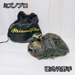 ミズノプロ オーダー 硬式グローブ 内野手 ブラック ブラウンのサムネイル