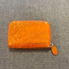 新品・未使用 CIMABUE チマブエ マルチケース クロコダイル オレンジ 新品・未使用 CIMABUE チマブエ マルチケース クロコダイル オレンジ
