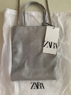 Tokusan様専用　ZARA シルバー スパンコールショルダーバッグ　新品