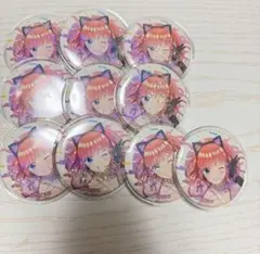 五等分の花嫁 二乃のブラインド缶バッジセット 5年間の思い出 バニー