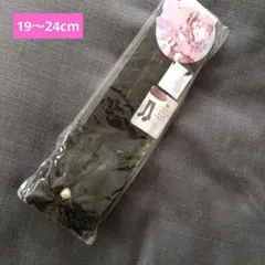 新品＊ハートビジューレースリボン付きハイソックスのサムネイル