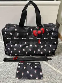 レスポートサック　サンリオ キティ ボストンバッグ ポーチ付き