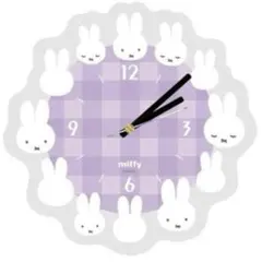 ミッフィー　zakkafesta アクリル時計　パープル