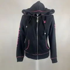 PLAYBOY Bunny プレイボーイ バニー ジップアップパーカー M