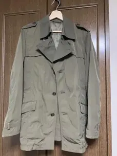 COMMSA DU MODE MENオリーブグリーン トレンチコート L