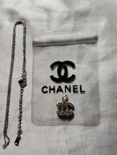 ☆CHANEL シルバー ロゴチャーム ネックレス☆