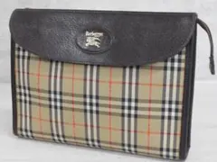 ▲Burberry/バーバリー クラッチバッグ ハンドバッグ ポーチノバチェック