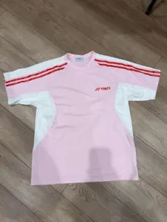 【レア】YONEX ピンク ストライプ Tシャツ L