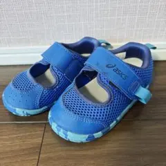 asics スクスクサンダル　ブルー　サイズ14.5㎝