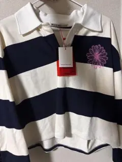 Mardi Mercredi ラガーシャツ ホワイト/ネイビー 新品