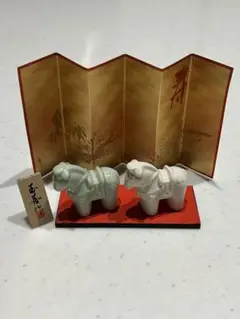 干支の置物 午年 うま 玉善作