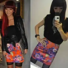 MURUA ムルーア 花柄 タイト ミニスカート ☆ スカート ボタニカル