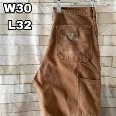 カーハート メキシコ製ダブルニー ペインターパンツ W38 L32 ブラウン