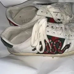 GUCCI 定価約14万円 スニーカー サイズ8.5 (26.5cm) ヘビ革 - メルカリ