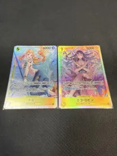 ナミ　SR ロビン　SR ワンピースカード　ONE PIECEカード