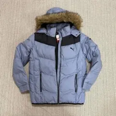 新品タグ付きPUMA ファー付きフード取り外しダウンジャケットS