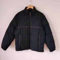 ★【古着】BRITISH KHAKI ダウンジャケット　Lサイズ　黒のサムネイル