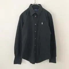 ポロラルフローレン 長袖シャツ 0 黒 クラシックフィット シンプル　ブラックのサムネイル