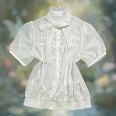 00s ドット　リボン　レース　フリル　フェアリーグランジ　森ガールコケット　姫のサムネイル