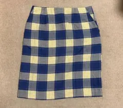 オペークドットクリップ　チェック柄スカート