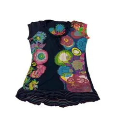 【Desigual】SALE✨XL 鮮やかパッチワーク ノースリーブチュニック