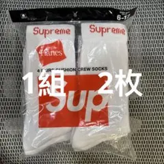 【新品未使用】Supreme Hanesクルーソックス 1組