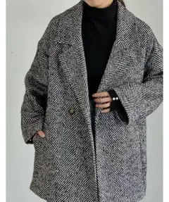 B:MING by BEAMS ヘリンボーン チェスターコート【美品】のサムネイル
