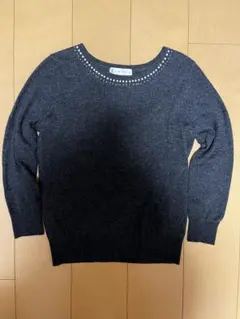 組曲　ニット　セーター　グレー