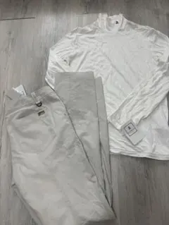 新品定価5万円 ランバン Lサイズ ハイネック 半袖シャツ パンツ